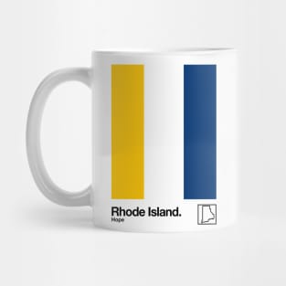 Rhode Island // Original Minimalist Artwork Poster Design Mug